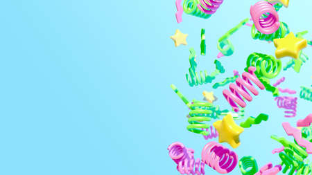 Colorful abstract background. 3D render