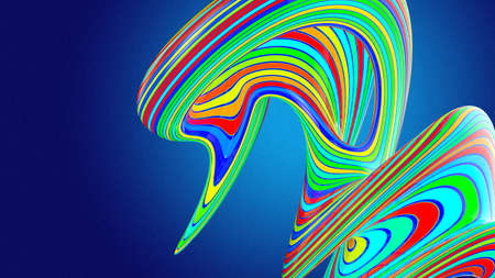 Colorful abstract background. 3D render