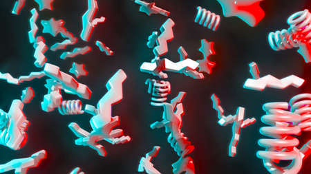 Colorful abstract background. 3D render