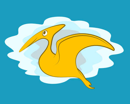 Vector illustration of Cartoon Dinosaur. Clip artのイラスト素材