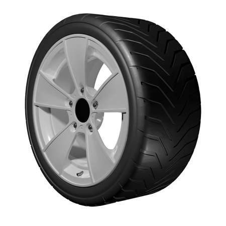 Slick wheels 3D render