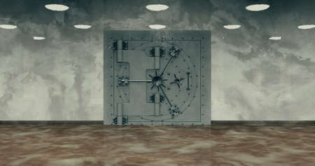 Render of the vault door. 3D
