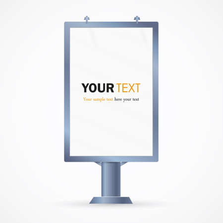 Billboard. The layout for Your advertisement and design.Advertising banner, vector illustration.an empty column.posterのイラスト素材