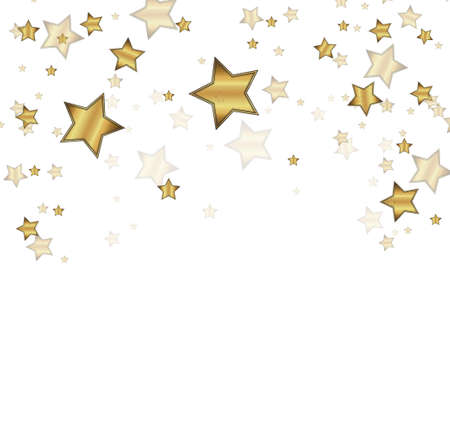 golden star.confetti.のイラスト素材