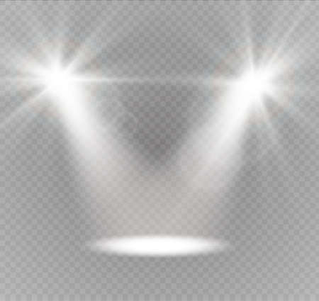 Vector spotlight. Light effect.のイラスト素材