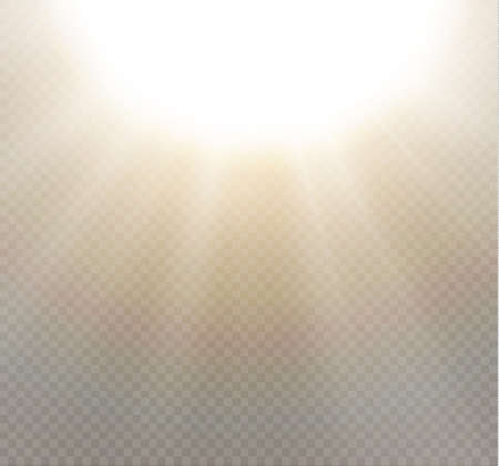Vector transparent sunlight special lens flare light effectのイラスト素材