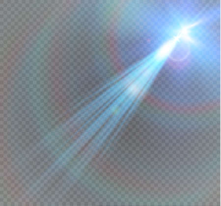 Abstract lens gold front solar flare transparent special light effect design.のイラスト素材