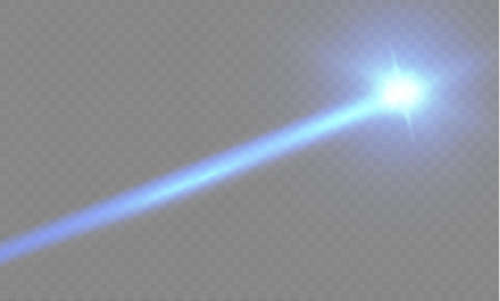 Abstract red laser beam. Transparent isolated on black background. Vector illustration.the lighting effect.floodlight directionalのイラスト素材