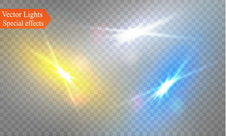 star on a transparent background,light effect,vector illustration. burst with sparkles.Sun.Special effect isolated on transparent background.sparkのイラスト素材