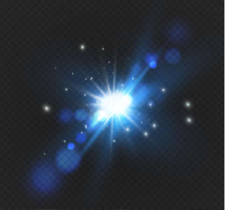 Abstract lens gold front solar flare transparent special light effect design.のイラスト素材