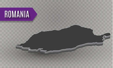 Romania World map. World geography. vector illustration.のイラスト素材