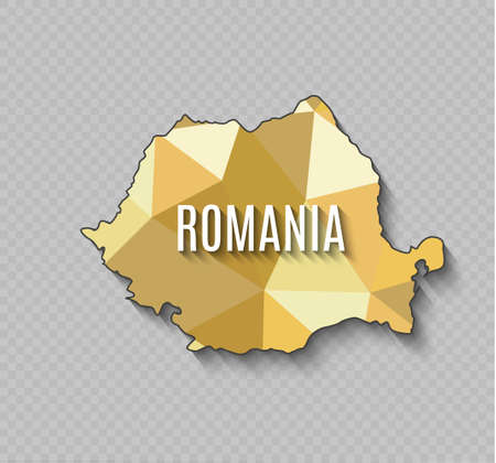 Romania World map. World geography. vector illustration.のイラスト素材