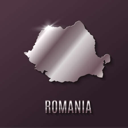 Romania World map. World geography. vector illustration.のイラスト素材