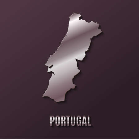 portugal World map. World geography. vector illustration.のイラスト素材
