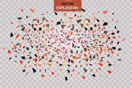 Abstract background with many falling tiny confetti pieces. vector background.のイラスト素材