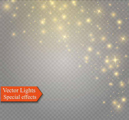 Glow light effect, Vector illustration, Christmas dust abstractのイラスト素材