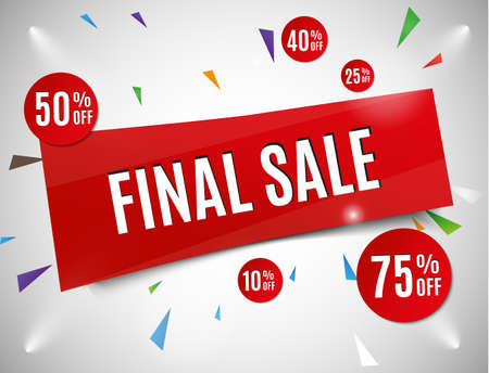 Super Sale Banner Ribbon Vector Illustration.のイラスト素材
