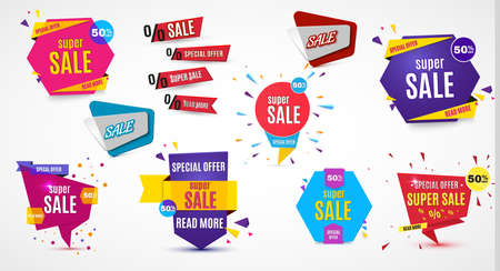 Incredible Wow Sale banner design template. Big super sale special offer, Vector illustration.のイラスト素材