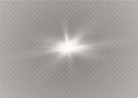 star on a transparent background,light effect,vector illustration. burst with sparkles.Sun.Special effect isolated on transparent background.sparkのイラスト素材