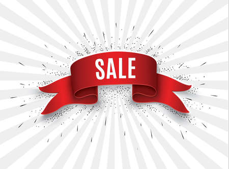 Big Sale Banner.Super Sale Banner Ribbon. Vector Illustration.のイラスト素材