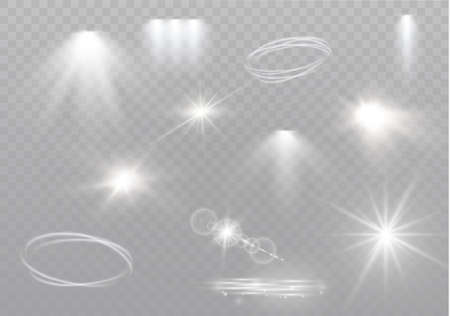 star on a transparent background, vector illustration.のイラスト素材