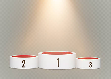 podium on a transparent background. Vector illustration.のイラスト素材