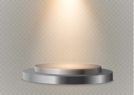 podium on a transparent background. Vector illustration.のイラスト素材