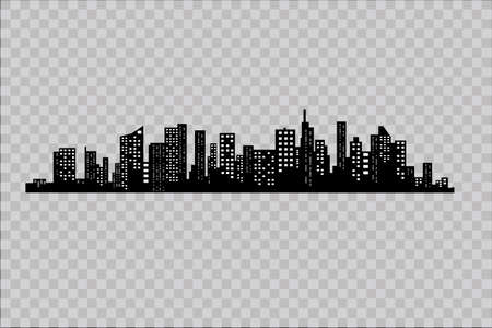 City silhouette image illustrationのイラスト素材