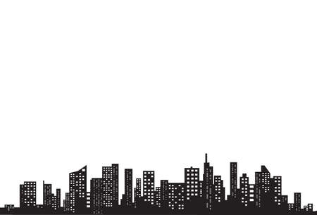 City silhouette image illustrationのイラスト素材