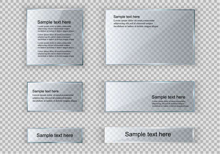 Glass modern image illustrationのイラスト素材