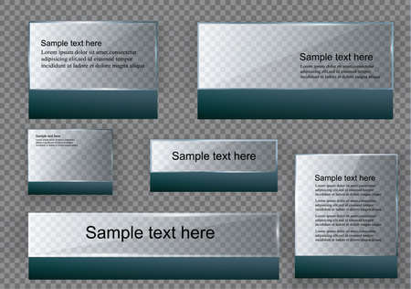 Glass modern image illustrationのイラスト素材