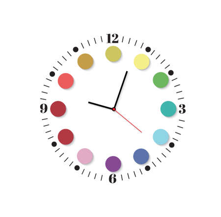 Wall clock vector illustrationのイラスト素材