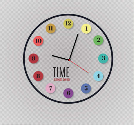 Wall clock vector illustrationのイラスト素材