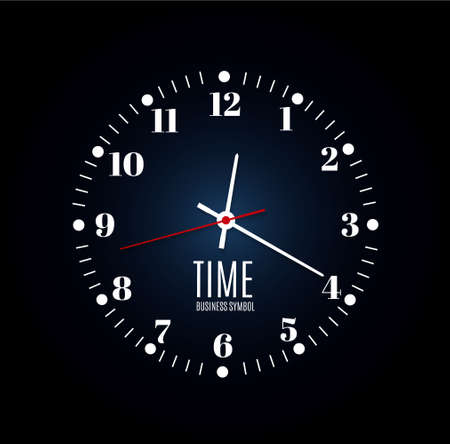 Wall clock vector illustrationのイラスト素材