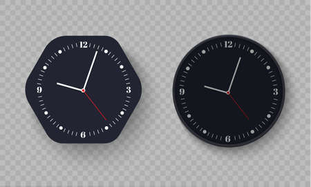 Wall clock vector illustration setのイラスト素材