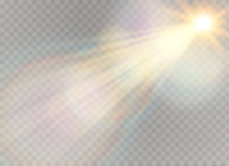 Vector transparent sunlight special lens flare light effect. Christmas abstract pattern. Sparkling magic dust particlesのイラスト素材