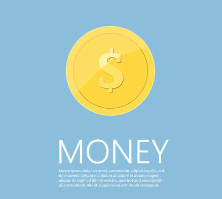 Saving dollar coin in jar. concept vector illustration Flat design style vector illustration. Saving money jar. Money Jar.のイラスト素材