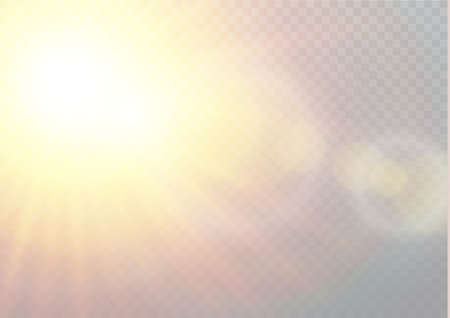 Vector transparent sunlight special lens flare light effect. Christmas abstract pattern. Sparkling magic dust particles.のイラスト素材