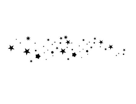 Vector black star. Price tag or quality label for an empty design template. Set of black stars. Vectorのイラスト素材
