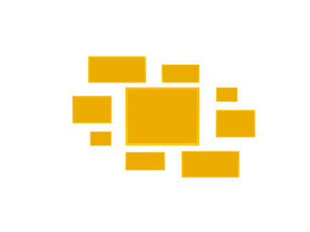 Vector frame for photos and pictures, photo collage, photo puzzle. Templates collage frames for photo or illustration.のイラスト素材