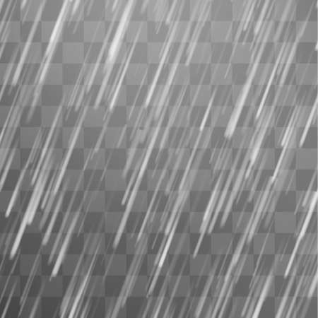 Rain storm and white clouds isolated on transparent background.のイラスト素材