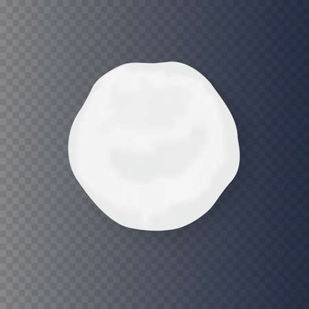 Realistic snow globe vector illustration. Set of snowball icons isolated. Vector illustration. Snow circle.のイラスト素材