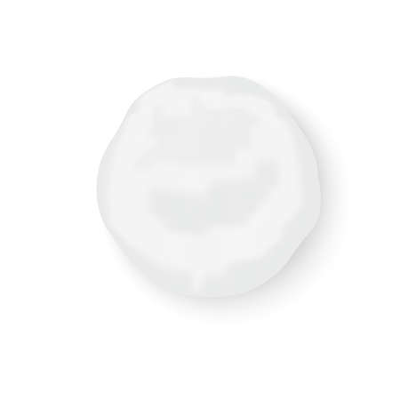Realistic snow globe vector illustration. Set of snowball icons isolated. Vector illustration. Snow circle.のイラスト素材