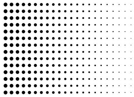 Abstract geometric pattern. Black circles on a white background. Vector illustration. Vector halftone dotsのイラスト素材