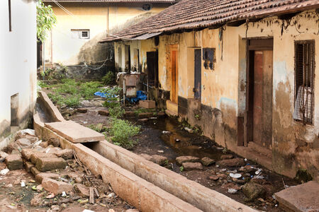 Back street slums, mangalore, indiaのeditorial素材