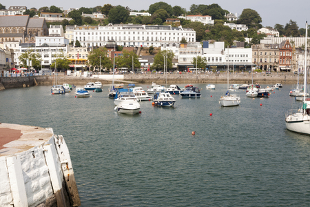 Torquay Harbour and Sea Front, Devon, Englandのeditorial素材