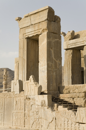 Stone gateway at the ancient capital of Persia (Iran), Persepolisの写真素材