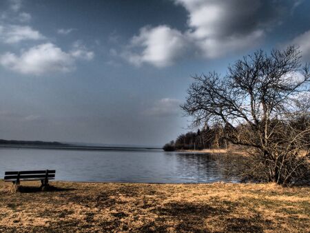 Dramatic Scenery Lakeの写真素材