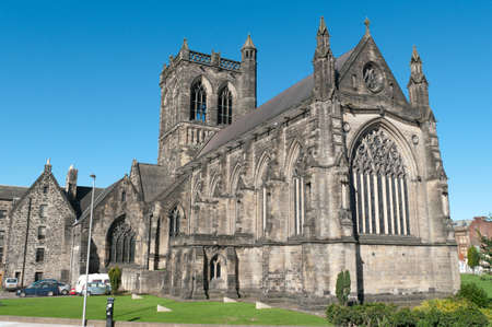 Paisley Abbey in Scotland. Believed to be where William Wallace (Braveheart) was educated 700 years ago.の写真素材