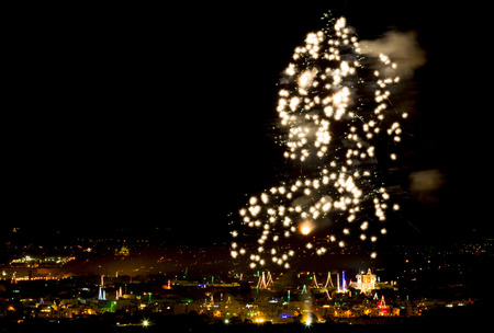 Fireworks for the feast of St Philip, Zebbug, Maltaの写真素材